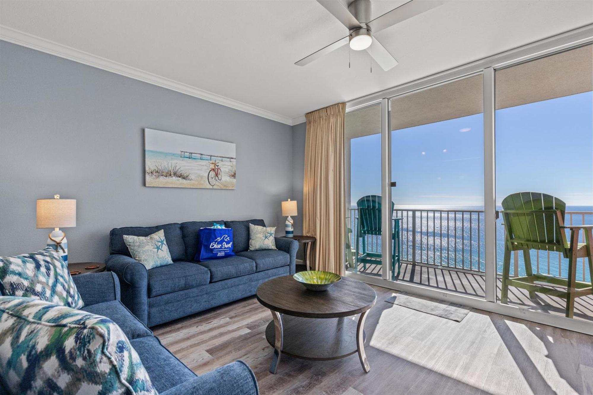 Tidewater Escape: 1Br/2Ba Beachfront Condo, Sleeps 6, Gulf Views & Comfort! Panama City Beach Exterior photo